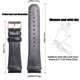 thumbnail image 4 of Correa de reloj de silicona adecuada para Suunto X-Lander Pulsera deportiva para hombre de 22 mm Pulsera de goma negra Accesorios para reloj, 4 of 5