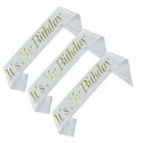 EXHUMKY Party Supply Decorations Happy Birthday 3pcs