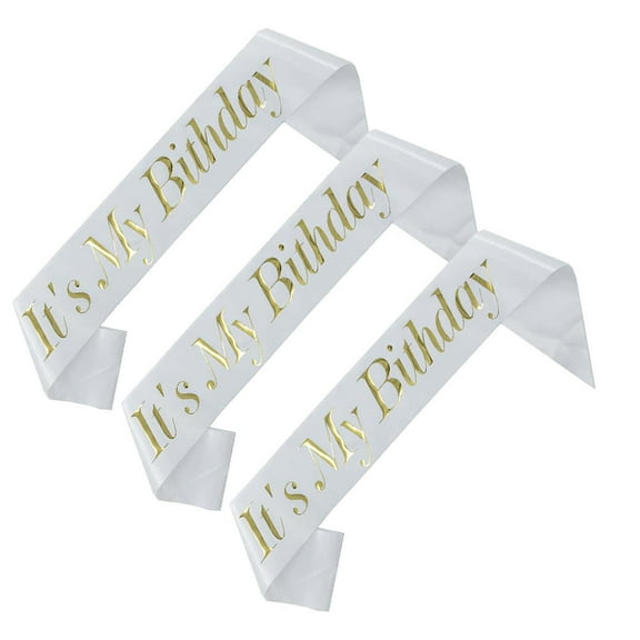 EXHUMKY Party Supply Decorations Happy Birthday 3pcs