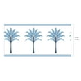 thumbnail image 4 of Harry & Grace Blue Lake Montgomery Palm Peel and Stick Wallpaper Border, 4 of 8