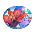 thumbnail image 2 of Lsque Bright Flowers Round Bar chair cushion covers Velvet Fabric Premium Comfort Protects from Scratches and Stains for 14-17 Inch Chair- 12 inch, 2 of 7