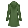 thumbnail image 4 of Women's Detachable Hood Water Windbreaker Women's Solid Color Long Sleeved Thin Coat Matching with Various Outfits Hand Wash, 4 of 6