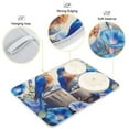 thumbnail image 4 of Bluebirds on Wooden Fence and Flower Dish Drying Mat 18x24 Absorbent Microfiber Draining Rack Pad for Kitchen Counter Sink, 4 of 8
