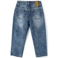 thumbnail image 2 of KIDSCOOL SPACE Baby Boys Jeans,Little Boy Elastic Band Inside Ripped Washed Soft Cotton Denim Pants,2-3 Years, 2 of 7