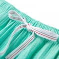 thumbnail image 4 of Baywell 100% Cotton Women Capri Sleep Pants Drawstring Pajama Pant, Green, US 8-10, 4 of 9