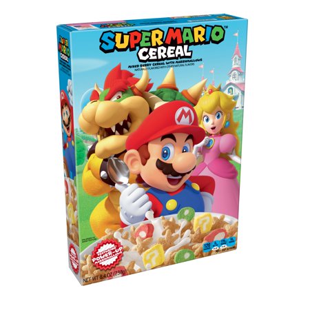 kelloggs super mario breakfast cereal marshmallow