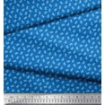 thumbnail image 3 of Soimoi Polyester Crepe Fabric Anchor Hook Nautical Printed Craft Fabric by The Yard 52 Inch Wide, 3 of 3