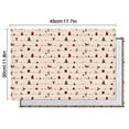 thumbnail image 6 of Beige Christmas Decoration Pattern Summer Placemats Table Placemats Set Of 4-Linen Kitchen Washable Placemats Table Mats 11.8"x17.7" Non-Slip Heat Resistant, 6 of 6