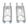 thumbnail image 1 of 1 Pair 7/8 Inch 22Mm Silver Aluminum Alloy Handlebar Clamp Riser Mount For 110Cc 125Cc Dirt Pit ATV, 1 of 4