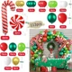 thumbnail image 3 of Juego de globos navideños con forma de bastón de caramelo, de aluminio, rojo y verde, para árbol de Navidad, fiesta de Año Nuevo, cadena de globos, arco, suministros de decoración, regalos, 3 of 5