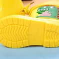 thumbnail image 6 of ZHOGXU Toddler Boys Girls Waterproof Rain Shoes Cartoon Dinosaurs Print Non Comfortable Lightweight Rain Shoes Outdoor Daily Wear,Yellow,3-4 Years, 6 of 6