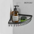 thumbnail image 5 of Corner Shower Basket Brass Shower Caddies for Bathroom Corner Caddy Bathroom Shelf Organizer Matte Black, 5 of 8
