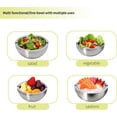 thumbnail image 5 of Dip Chiller Bowl Large Capacity, Stainless Steel Insulated Party Ice Serving Bowl, Salad Pod for Salsa Guacamole Condiments, Hot & Cold（1pc）, 5 of 6