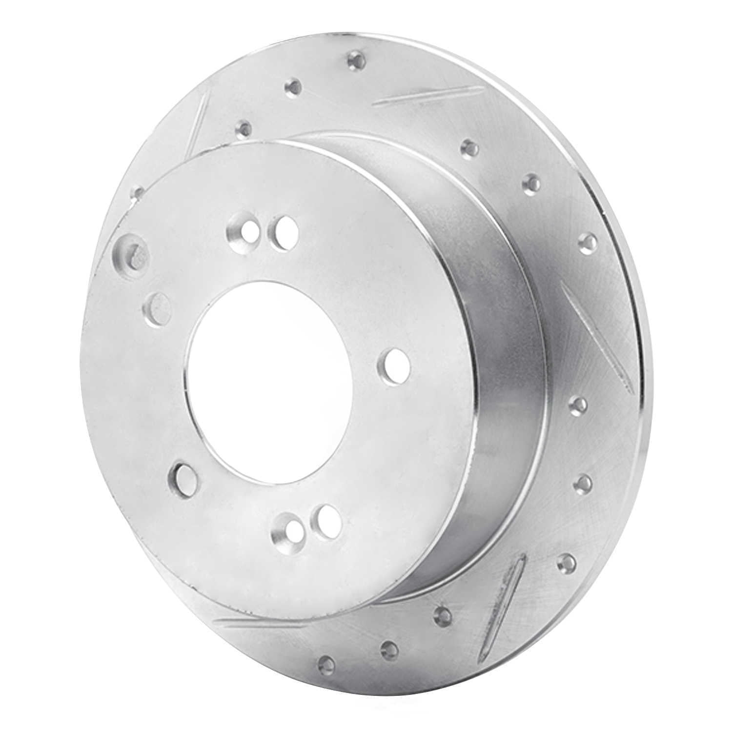 Dynamic Friction Company 631-03014L DFC Brake Rotor - Drilled And Slotted - Silver