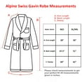 thumbnail image 6 of Alpine Swiss Mens Cotton Blend Shawl Robe Lightweight Kimono Knit Spa Bathrobe, 6 of 7