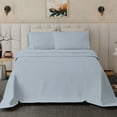 thumbnail image 6 of Aireolux 500 Thread Count TENCEL Lyocell Bedsheet Set – 4-Piece, Ultra-Soft & Silky, Temperature-Regulating-Queen Light Blue, 6 of 9