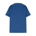 thumbnail image 4 of Rciityk Womens Summer Plus Size Tops Short Sleeve V Neck Solid Color T Shirts Casual Oversized Tees Tops - Summer Savings Clearance, 4 of 5