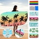 thumbnail image 1 of Lekihaqq European And Double-sided Towel Cloth Beach Towel-border Printing Microfiber Beach Swimming Towel, 1 of 1