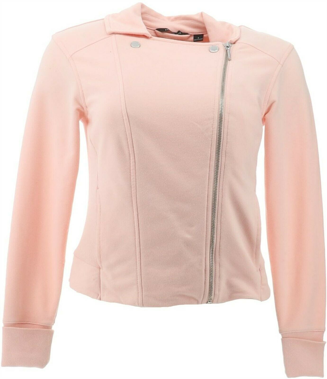 Halston Womens Leather Combo Jacket