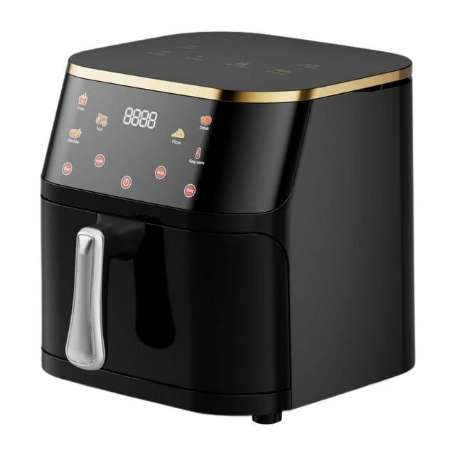 veasfak Air Fryer Air Fryer Basket 10L Large Capacity Easy to Clean Nonstick Kitchen Appliance Electric Hot Oven for Household Broils Not Visualization