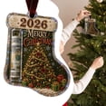 thumbnail image 2 of 2026 Christmas Money Holder Ornament,Stocking‑Shaped Acrylic Cash Keepsake Hanging Pendant,Funny Festive Christmas Tree Holiday Gift Decor for Merry Christmas Party Decorations, 2 of 7