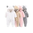 thumbnail image 4 of Baby Boy / Girl 3D Bear Design Winter Hooded Jumpsuit, 4 of 7