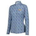 thumbnail image 2 of Women's EPNY  Blue  Presidents Cup  Broken Geometric Print Quarter-Zip Pullover Top, 2 of 3