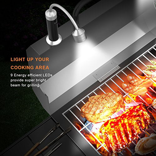 360 Degree Adjustable BBQ Light Accessories Tools Barbecue Light Magnetic A5P4 
