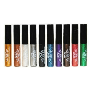 Diamond Glitter & Shimmer Style 10 Colors Liquid Eyeliner Eyeshadow Color Set