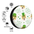 thumbnail image 4 of Yiaed happy dog. St. Patricks Day Print Tire Wheel Cover, tire covers for trailers,rv wheel covers,rv tire covers, camper tire covers,tire covers for cars-17 inch, 4 of 6