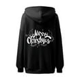 thumbnail image 5 of WILLBEST Sudadera Navideña Merry Christmas Hoodie para Mujer, Divertida Sudadera con Estampado Navideño, Camiseta de Manga Larga Informal 314 Mediana, 5 of 5