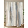 thumbnail image 4 of Neutral Beige Gray Shower Curtain, Abstract Grunge Modern Art Bathroom Decor Curtains Set with Hooks, Waterproof Fabric Home Accessories， 60 X 72 Inch Long, 4 of 6