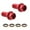 Red, variant on 2Pcs M10x1.25mm Motorcycles Brake Caliper Banjo Bolts Screws With Washers For Brake Hose Masters Cylinder