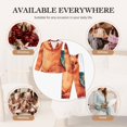 thumbnail image 7 of Lsque Cozy Knitting Llama Pattern Long Sleeve Pajama Set for Women - Soft 2-Piece Sleepwear and Loungewear Set with Pockets, Comfy Nightwear-Large, 7 of 7