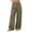 Coffee, variant on Women's Wide Leg Cargo Dress Pants High Rise Pleated Casual Suit Trousers Multi Pockets Work office Slacks with Pockets Fashion Bottoms Gray