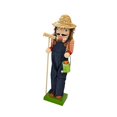 thumbnail image 3 of yotijay Christmas Decoration Wooden Nutcracker Collectible Nutcracker Figurine Christmas Farmer, 3 of 9
