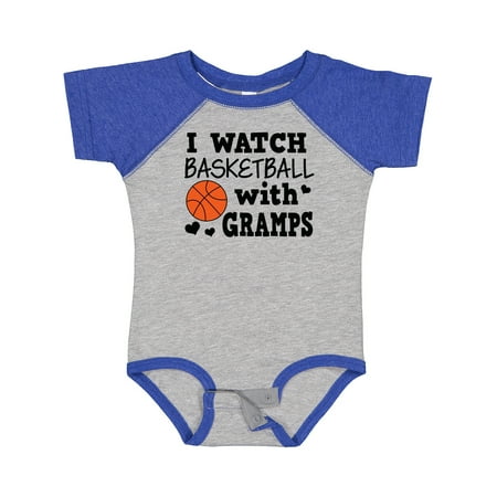 

Inktastic I Watch Basketball with Gramps Gift Baby Boy Bodysuit