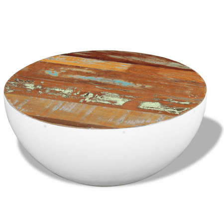 Vidaxl Bowl Shaped Coffee Table Solid Reclaimed Wood 23 6 X23 X11 Vidaxl Bowl Shaped Coffee Table Solid Reclaimed Wood 23 6 X23 X11 8