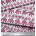 thumbnail image 3 of Soimoi Rayon Fabric Aztec & Tribal Elephant Ethnic Fabric Prints By Yard 56 Inch Wide, 3 of 3