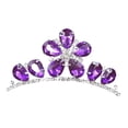 thumbnail image 3 of simhoa Rhinestone Bridal tiara with Combs Pin for Women Birthday Costume, 3 of 7