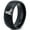 Black Dome Polish Tungsten, variant on Tungsten Ice Figure Skating Hockey Skate Band Ring 8mm Men Women Comfort Fit Black Step Bevel Edge Brushed Gray Polished