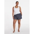 thumbnail image 2 of Joyspun Women's Woven Pajama Boxer Shorts, 3'' Inseam, Sizes XS-3X, 2 of 7