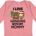 thumbnail image 4 of Inktastic I Love Hanging out with My Mommy with Sloth Boys or Girls Long Sleeve Baby Bodysuit, 4 of 5