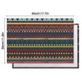 thumbnail image 6 of Bohemian Rustic Table Placemats Set of 4, 12x18 Inch Cotton Linen Material, Washable Tribal and Ethnic Patterns, Artistic Aesthetic Decor for Vintage Nordic Kitchen Dining Room, 6 of 6