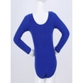 thumbnail image 4 of TiaoBug Girls Long Sleeve Ballet Dance Leotard One Piece Gymnastics Jumpsuit Unitard 3-12 Dark Blue 10, 4 of 4