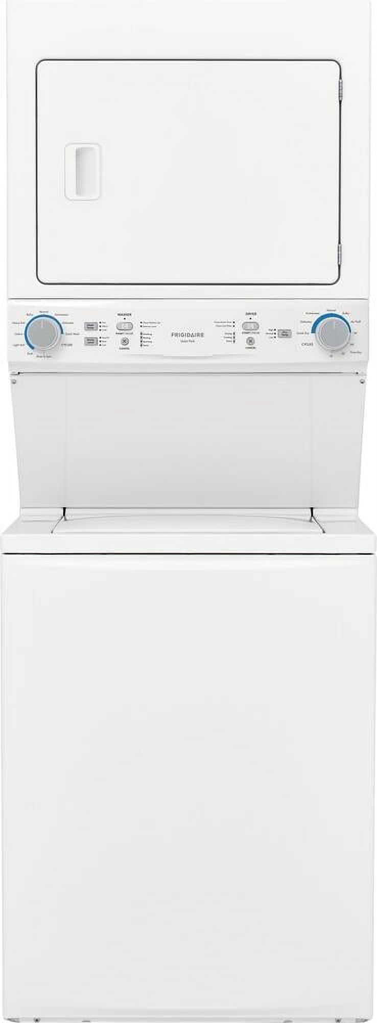 Frigidaire FLCE7522AW 27 Electric Laundry Center with 3.9 cu. ft. Washer Capacity 5.6 cu. ft. Dry Capacity 10 Wash Cycles 10 Dry Cycles in White - image 7 of 13
