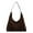 Coffee, variant on Women Suede Hobo Bag Large Capacity Underarm Bag Slouchy Bag Travel Bag Ladies Shoulder Bag (Black)