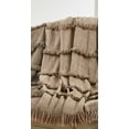 thumbnail image 3 of Fennco Styles Sevan Collection Bohemian Tufted Fringe 100% Cotton 50 x 60 Inch Throw â€“ Taupe Throw Blanket, 3 of 3