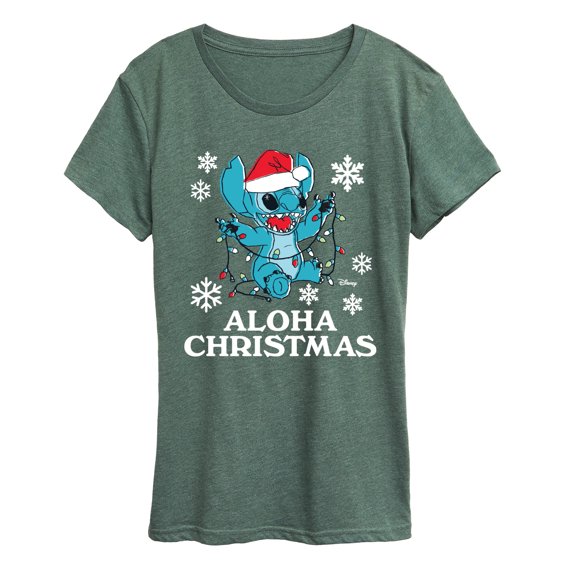 Disney - Aloha Holiday - Women's Short Sleeve Graphic T-Shirt