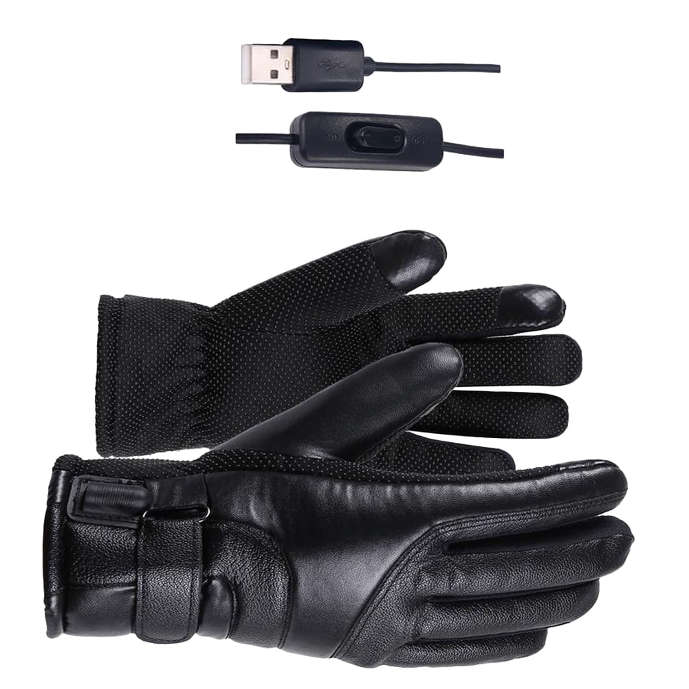 Toyandona Motorcycle Thermal Gloves Black Heated for Riding Waterproof